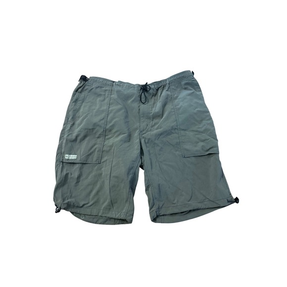 Columbia Other - Columbia Sportswear Mens XL Cargo Shorts Nylon Drawstring Grey Hiking Casual